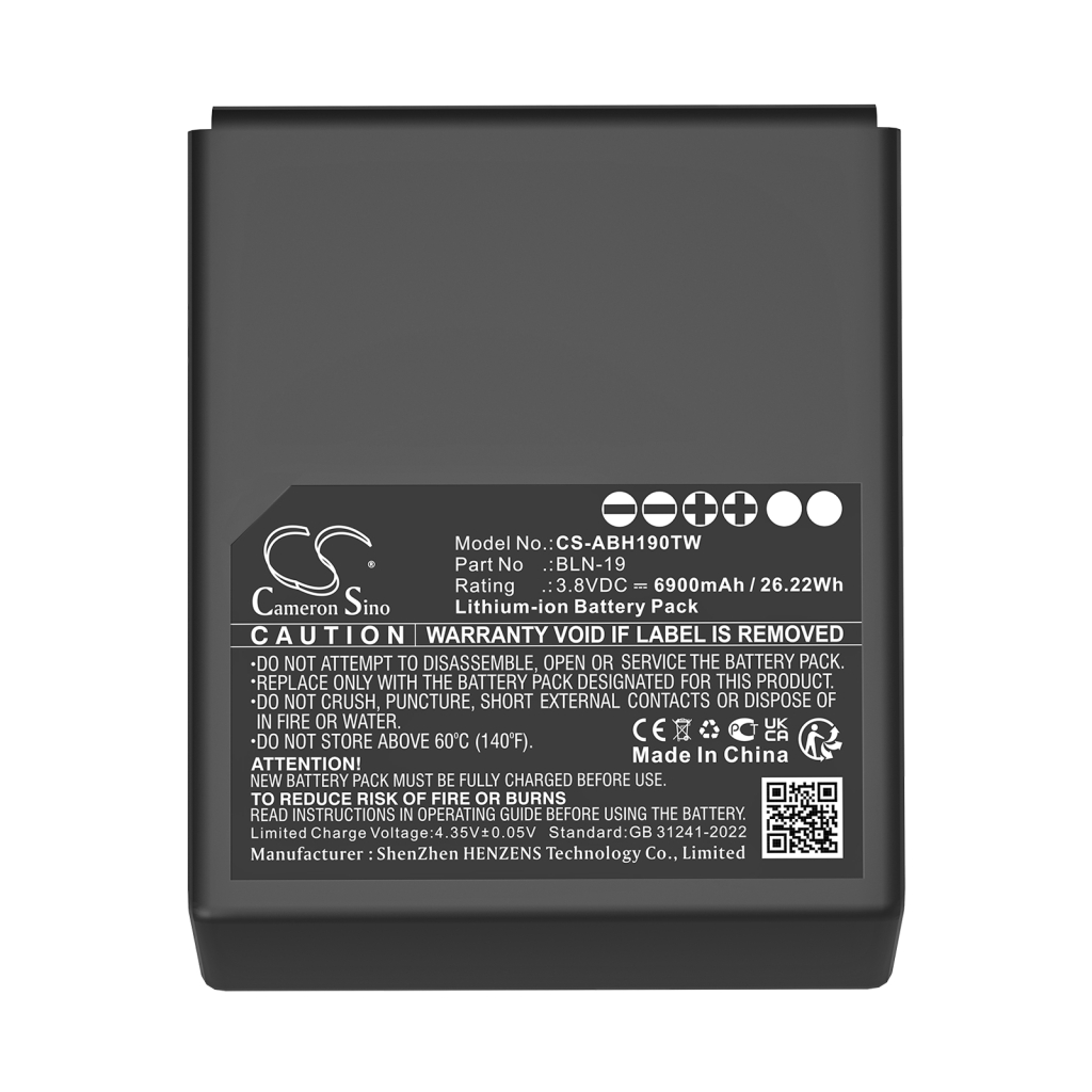 Batteries Batterie radio bidirectionnelle CS-ABH190TW
