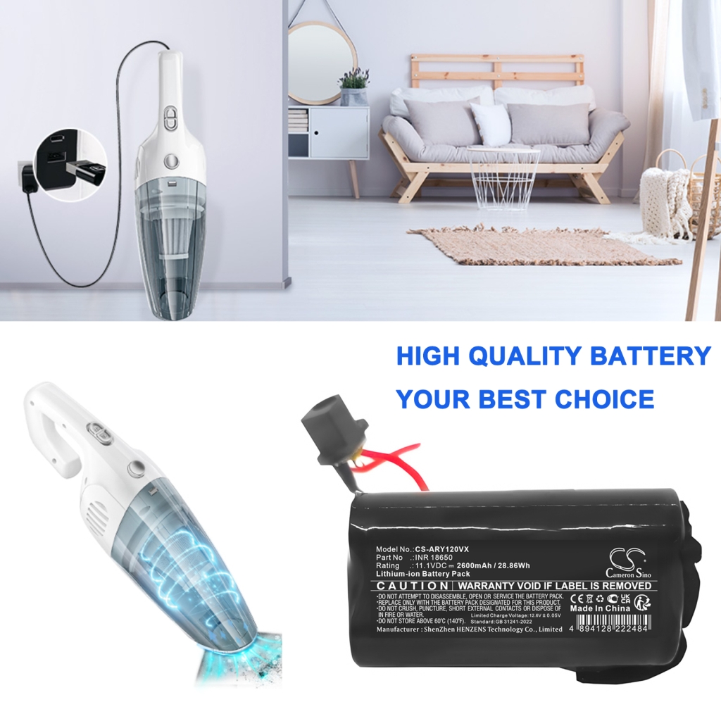 Batterij Vervangt INR 18650