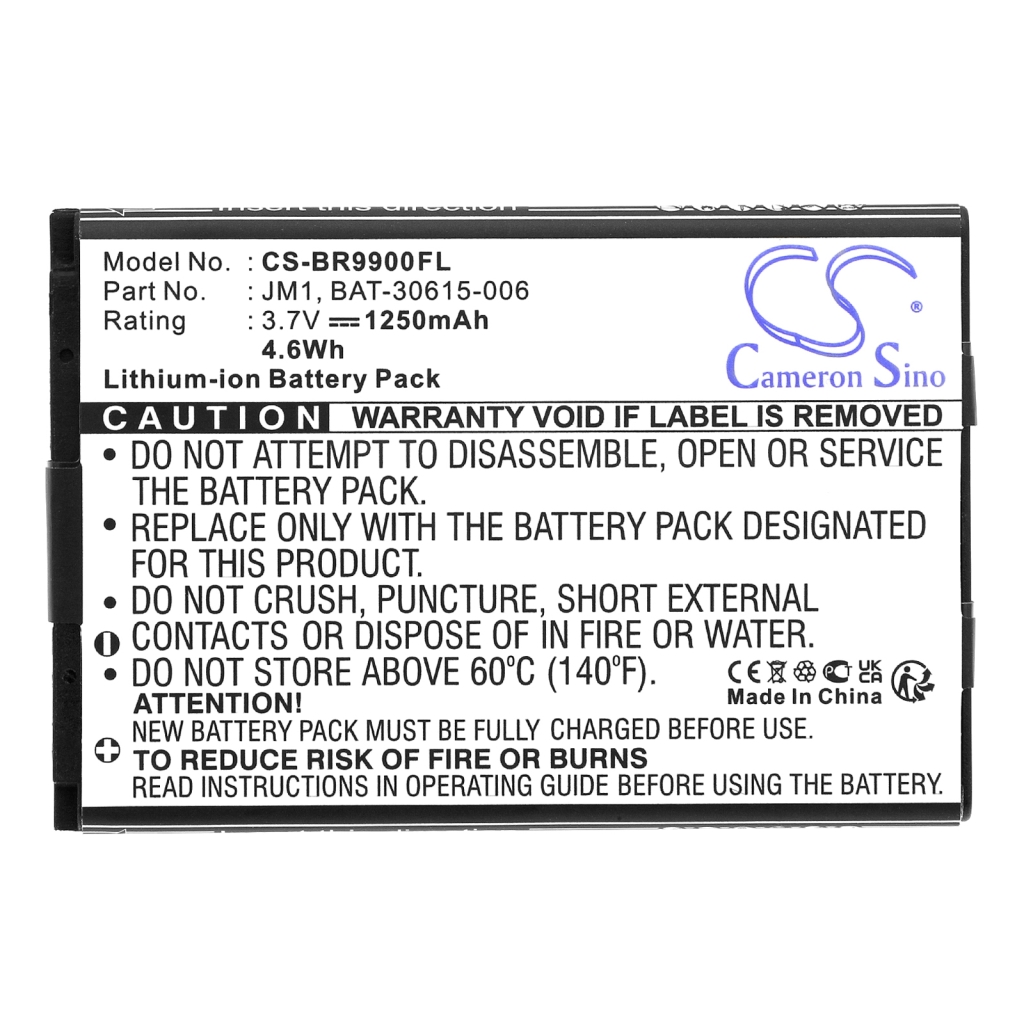 Batterij voor mobiele telefoon Blackberry CS-BR9900FL