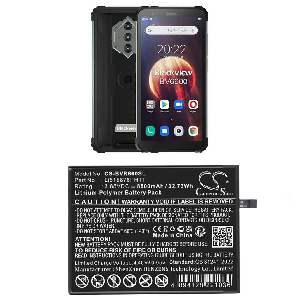 Batterij voor mobiele telefoon Blackview CS-BVR660SL