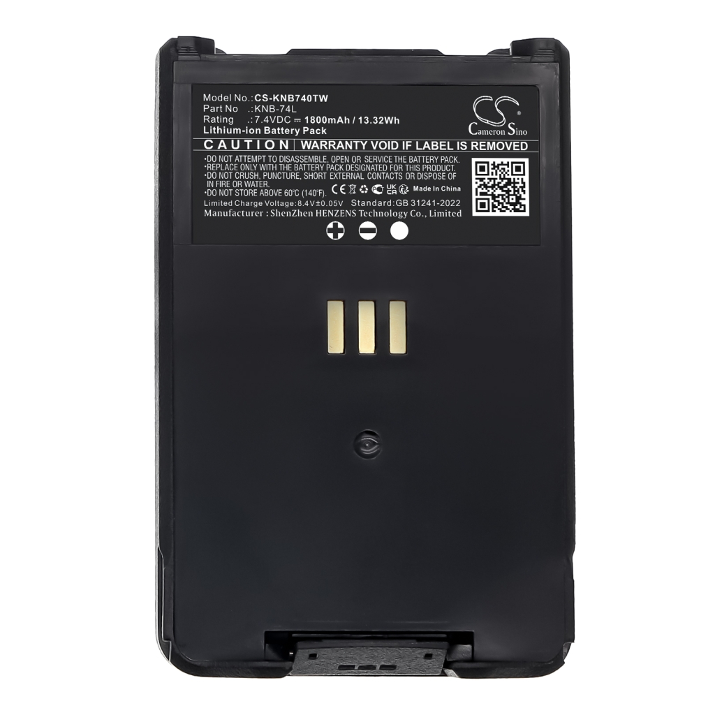 Batterie radio bidirectionnelle Kenwood CS-KNB740TW