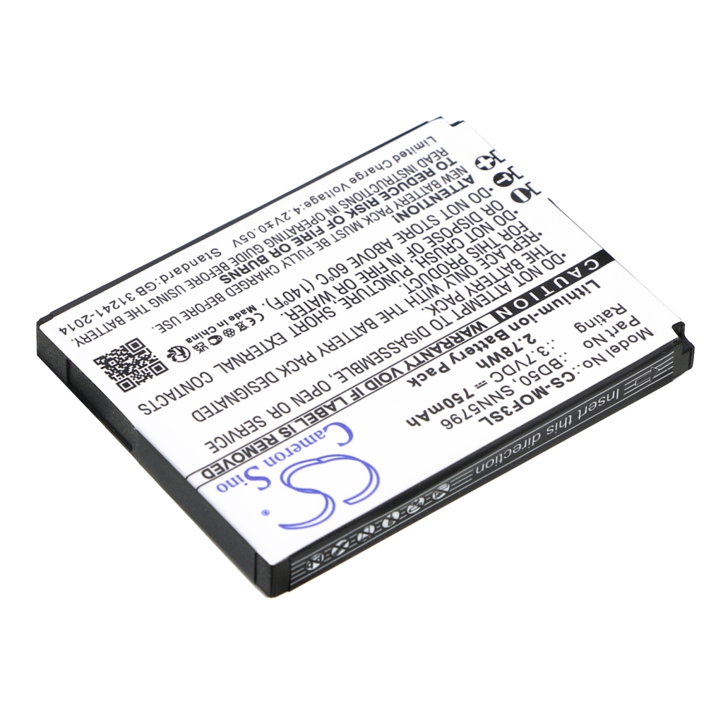 Batterij voor mobiele telefoon Motorola CS-MOF3SL