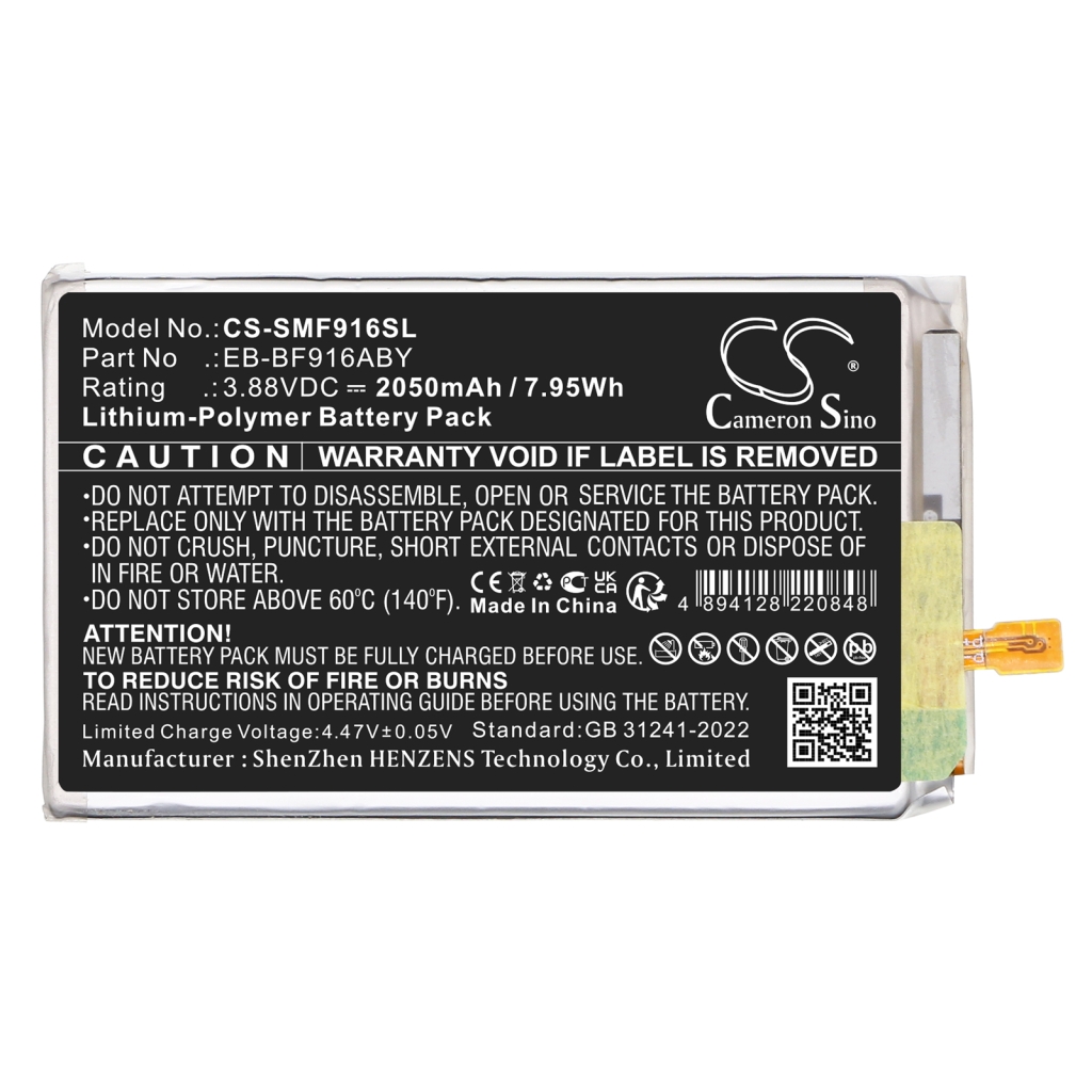 Batterie de téléphone portable Samsung CS-SMF916SL