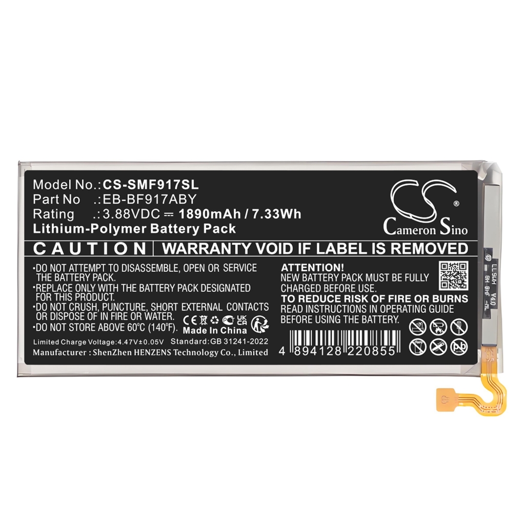 Batterie de téléphone portable Samsung CS-SMF917SL