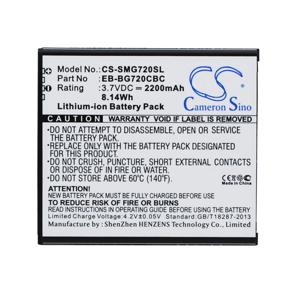 Batterij voor mobiele telefoon Samsung CS-SMG720SL