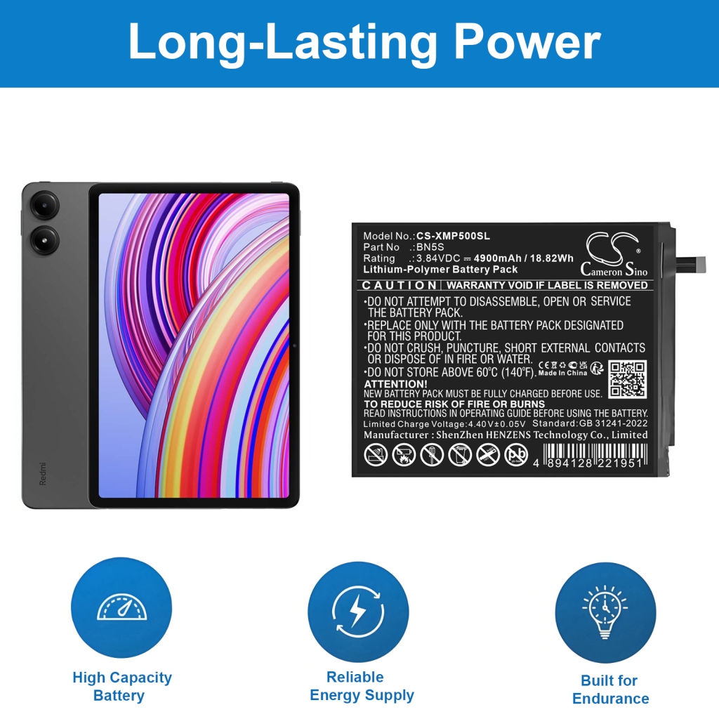 Tablet batterijen Redmi CS-XMP500SL