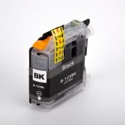 Compatibel met Brother LC123BK / 16ml Inkt Zwart (Inktcartridges)