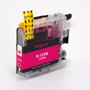 Compatibel met Brother LC123M / 10ml Inkt Magenta (Inktcartridges)