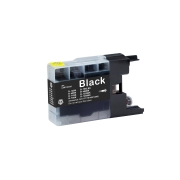 Compatibel met Brother LC12 / 16ml Inkt Zwart (Inktcartridges)