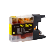 Compatibel met Brother LC12 / 12ml Inkt Geel (Inktcartridges)