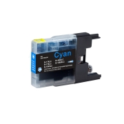 Compatibel met Brother LC17 / 19ml Inkt Cyaan (Inktcartridges)