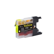 Compatibel met Brother LC17 / 19ml Inkt Geel (Inktcartridges)