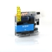 Compatibele vervanging voor Compatibel met Brother LC22UXLC / 15ml Inkt Cyaan (Inktcartridges)