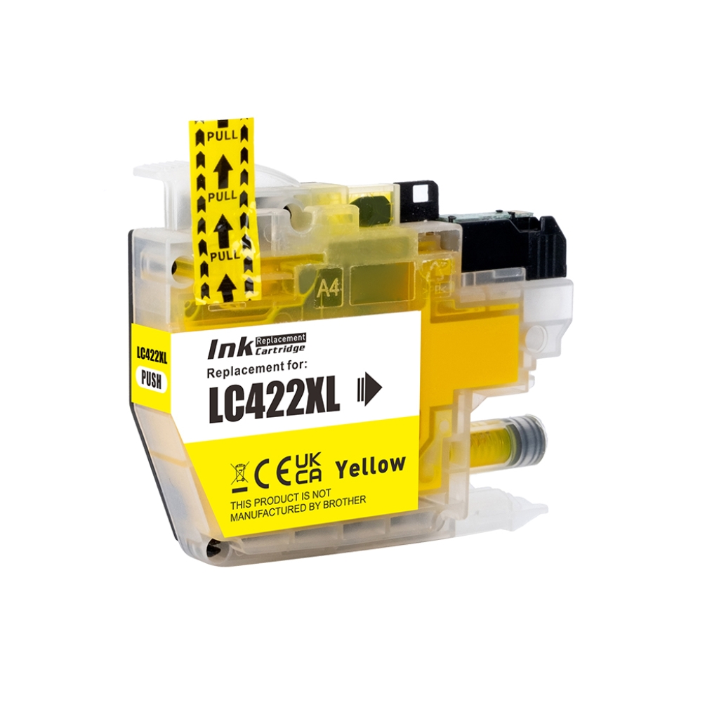 Compatible with Brother LC-422XL / 19ml Ink Yellow (Ink cartridges - Pigment)