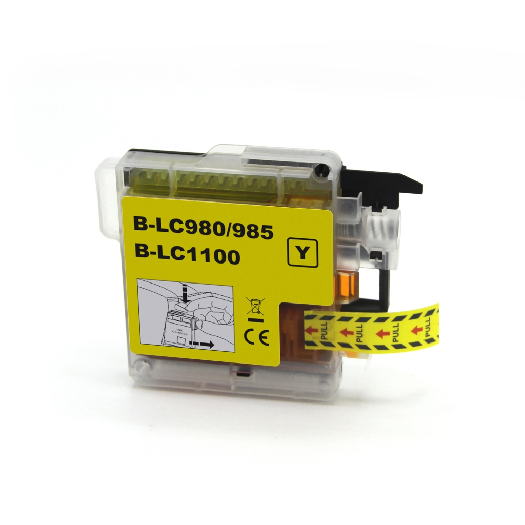 Compatible with Brother LC-1100XL / 19ml Ink Yellow (Ink cartridges - Dye)