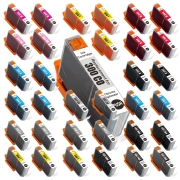 TCTK Inktcartridges PFI-300CO PFI-300C PFI-300GY PFI-300MBK PFI-300M PFI-300PBK PFI-300PC PFI-300PM PFI-300R PFI-300Y 40-pack multicolor (4x elk) compatibel met Canon imagePROGRAF PRO-300