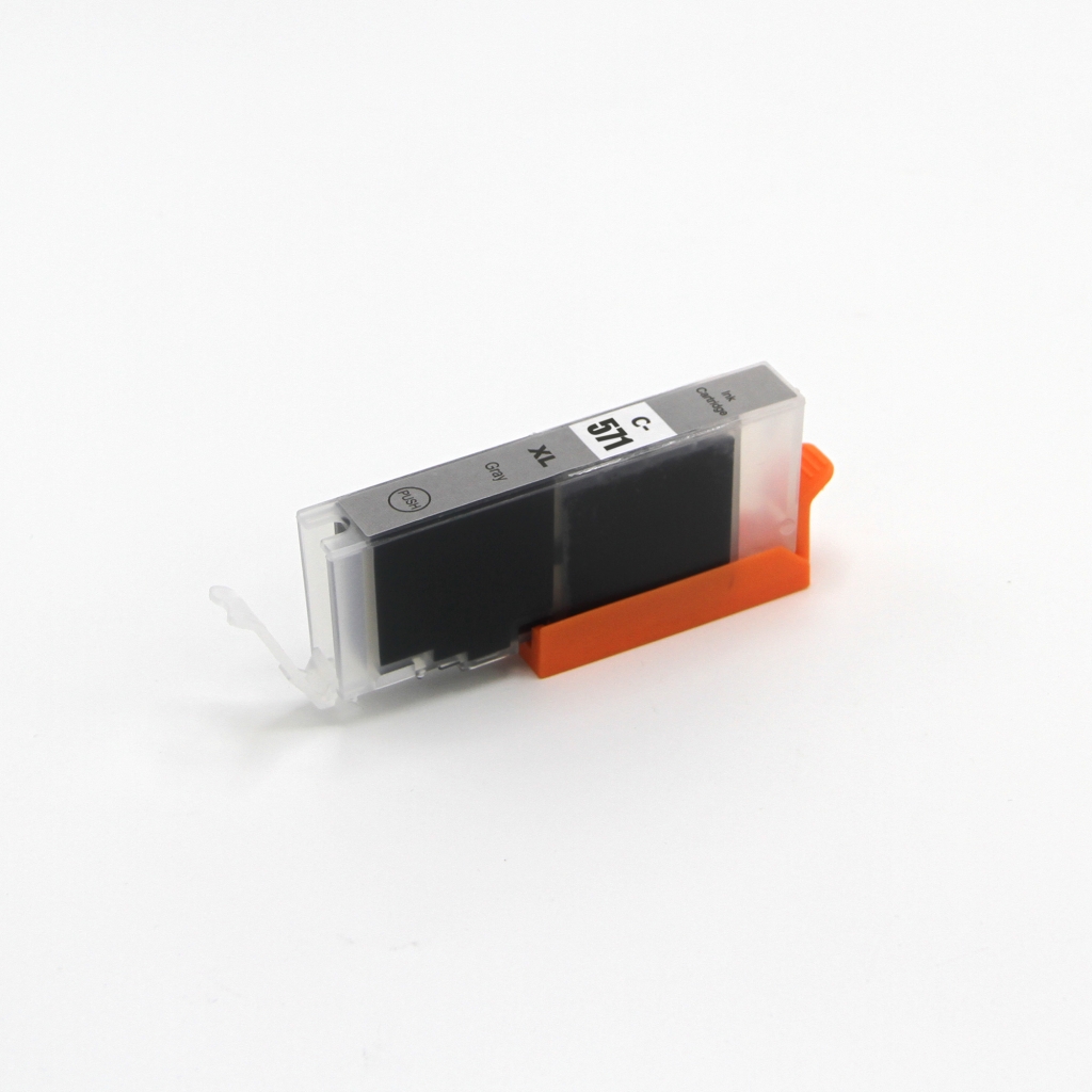 Compatible with Canon CLI-571XLGY / 12ml Ink Gray (Ink cartridges - Dye)
