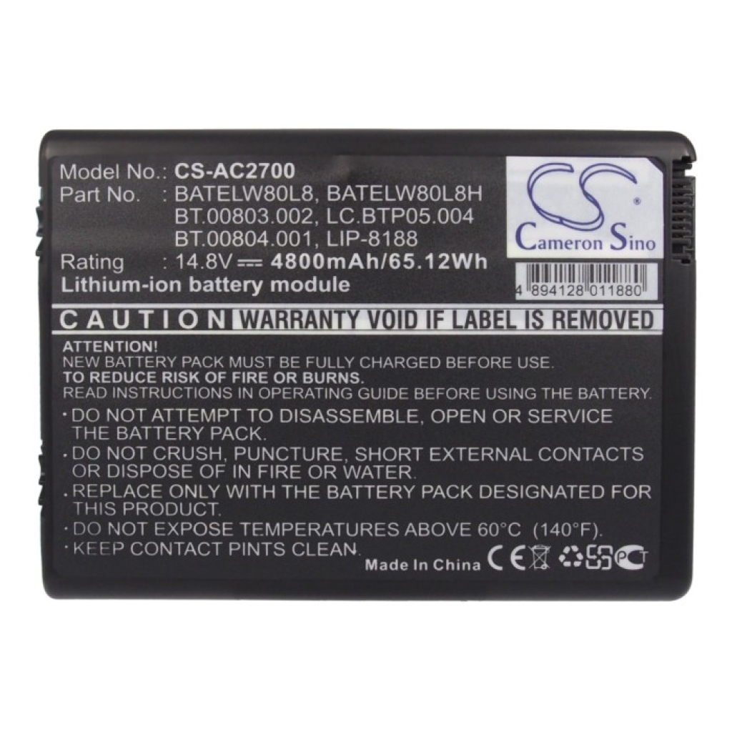Batterij compatibel met Acer CS-AC2700