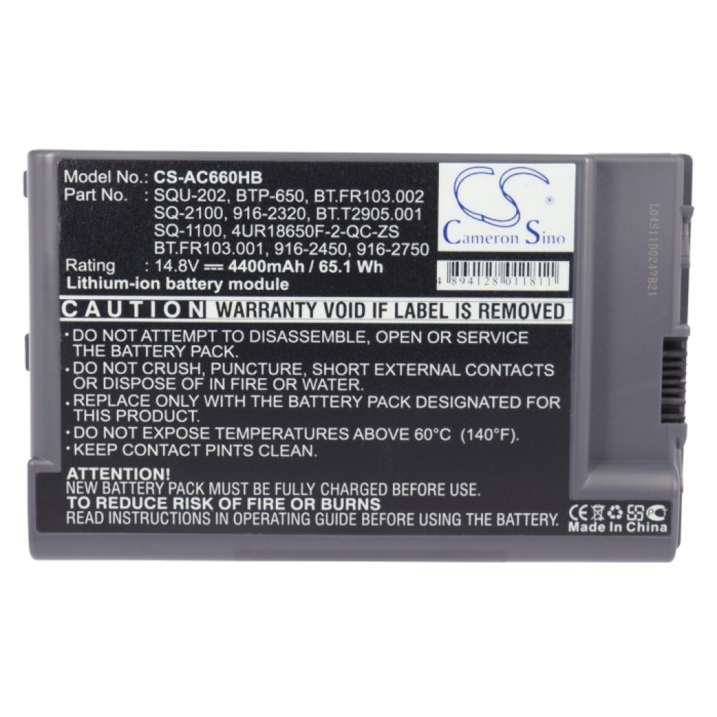 Battery compatible with Notebook battery