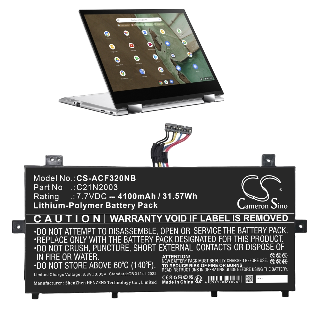Notebook batterij Asus CS-ACF320NB