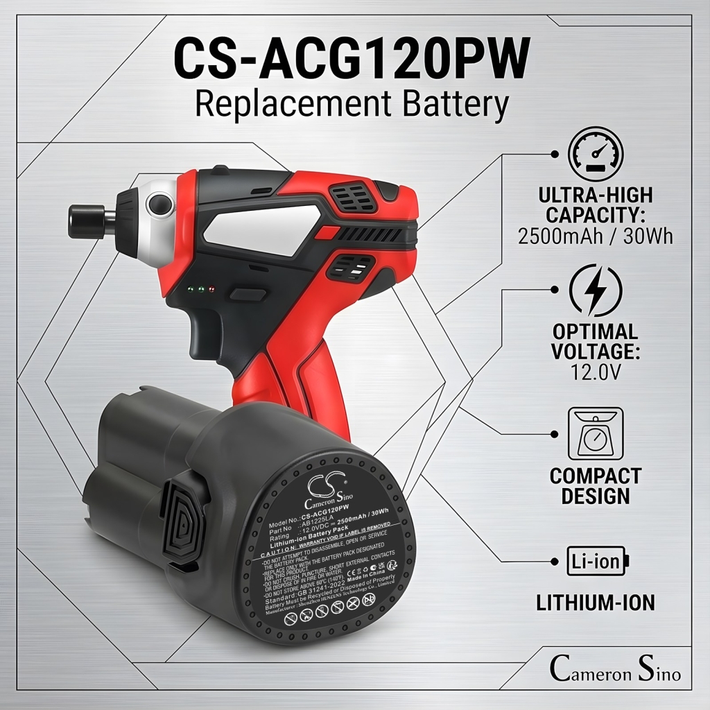 Batterij compatibel met Acdelco CS-ACG120PW