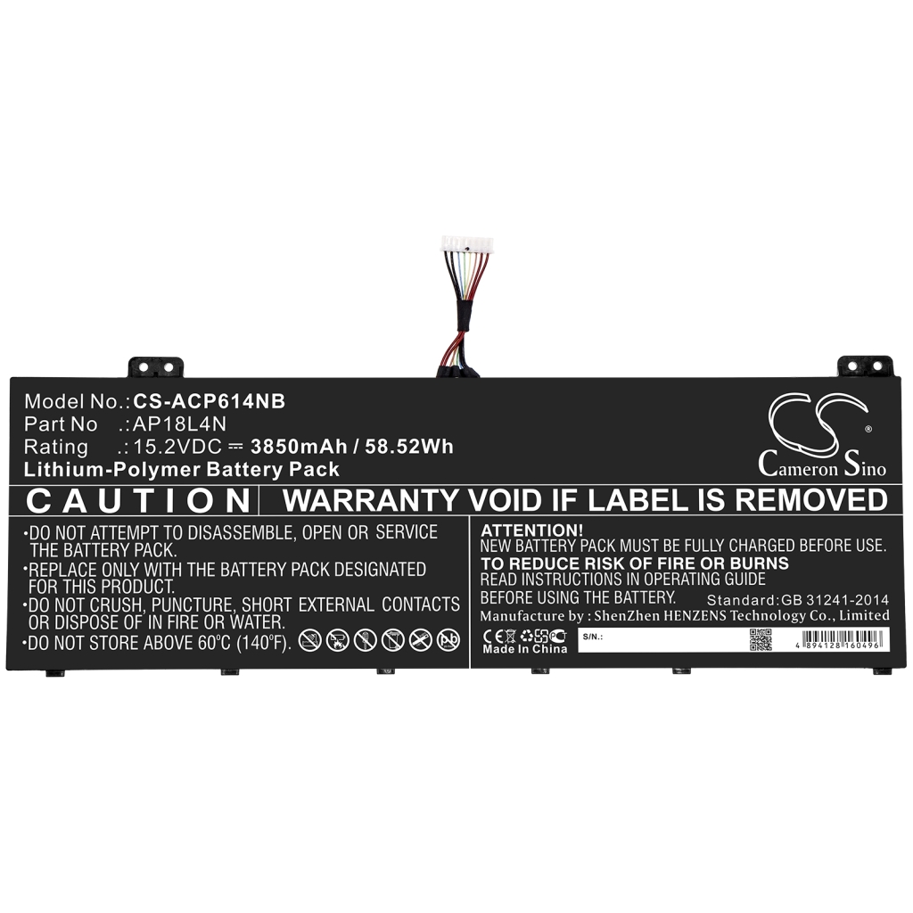 Batterij Vervangt AP18L4N
