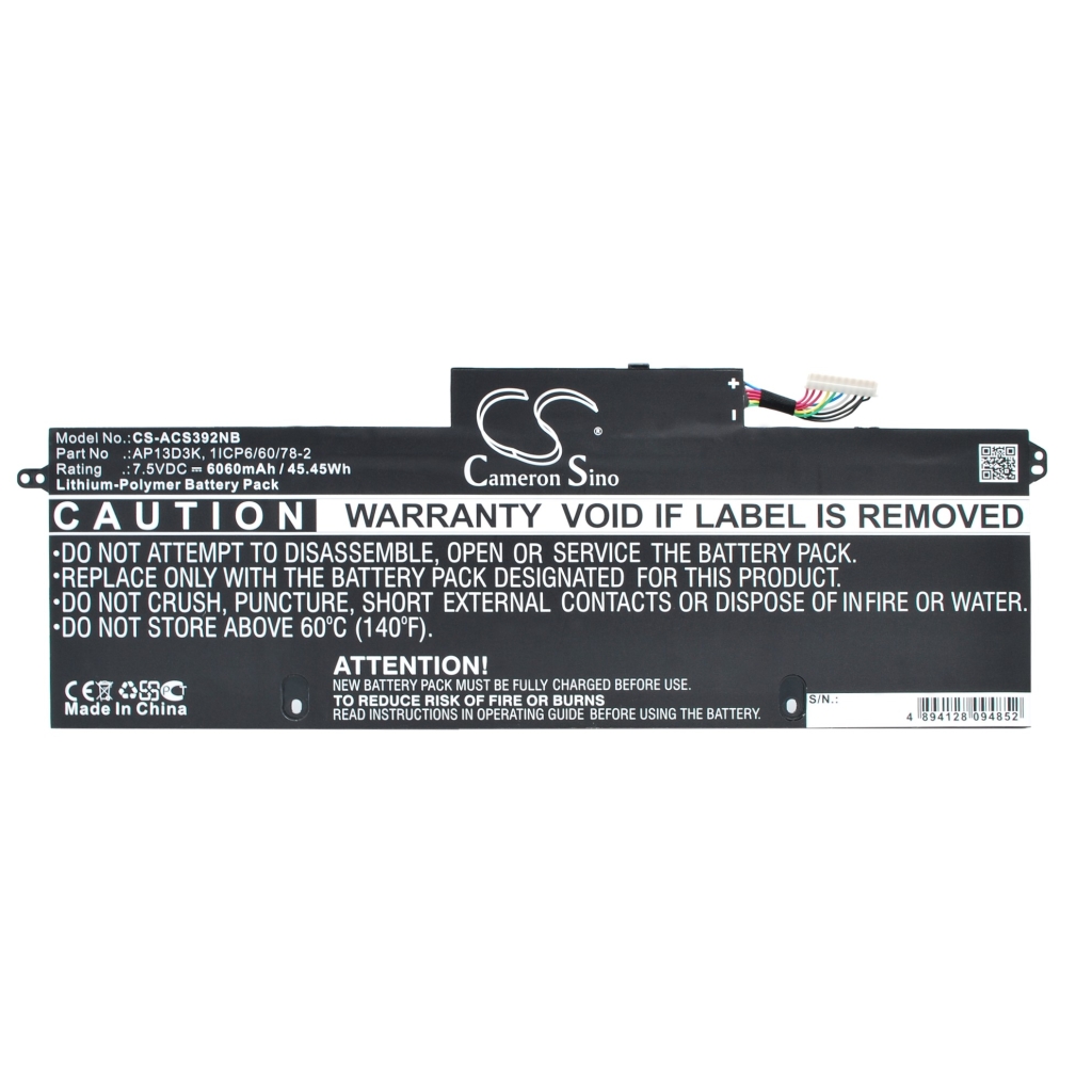 Notebook batterij Acer Aspire S3