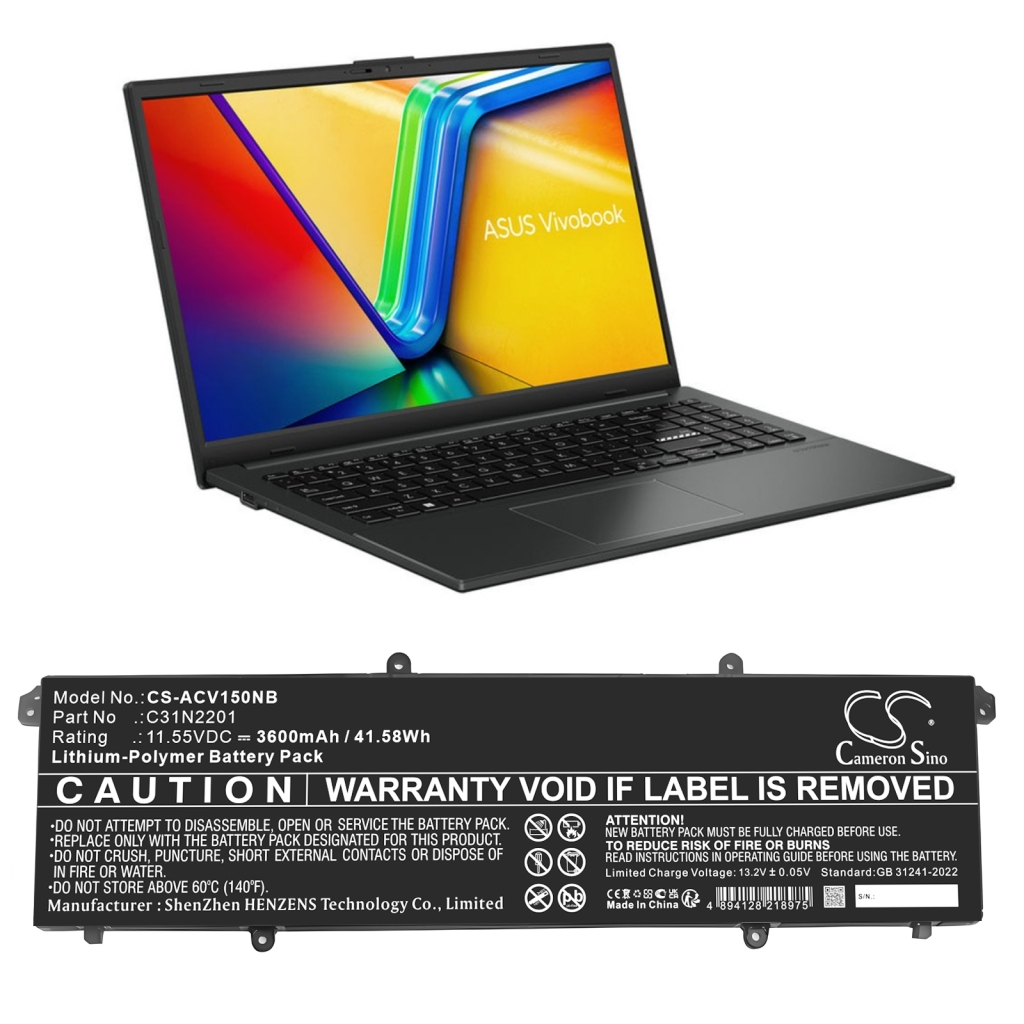 Notebook batterij Asus CS-ACV150NB