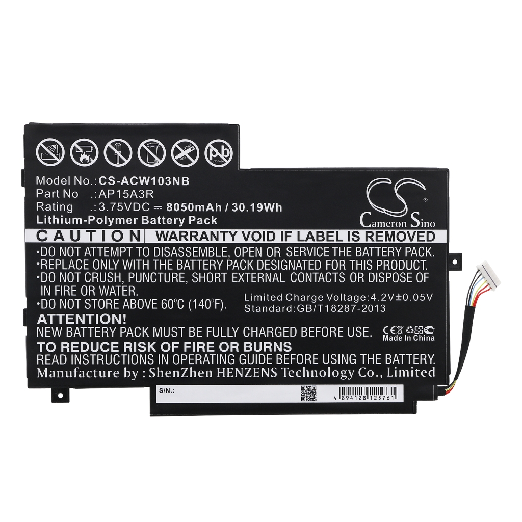 Notebook batterij Acer CS-ACW103NB