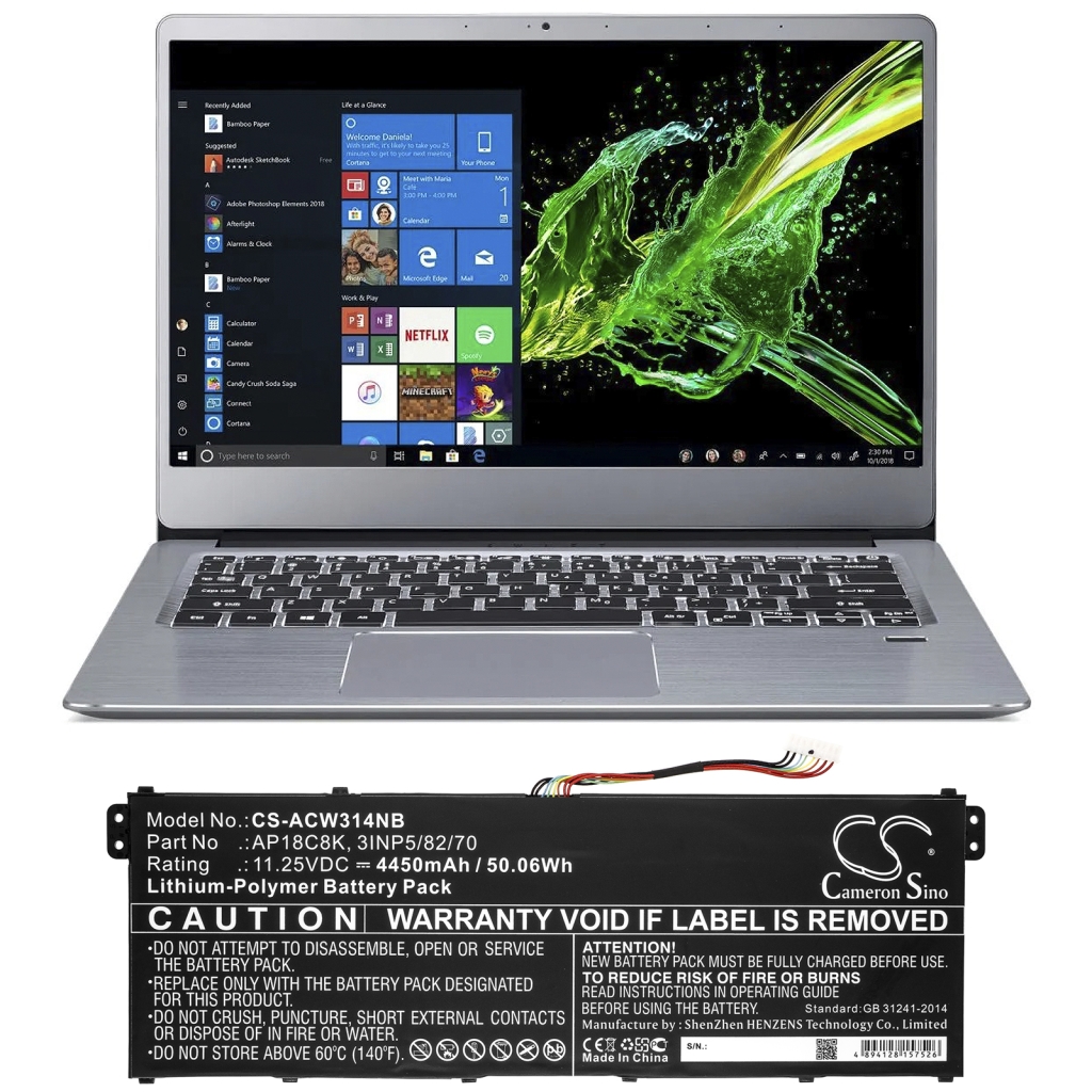 Notebook batterij Acer Swift 3 SF314-57G-767W