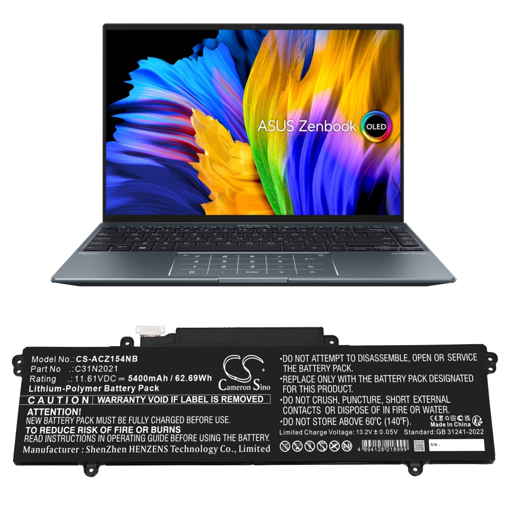 Notebook batterij Asus CS-ACZ154NB