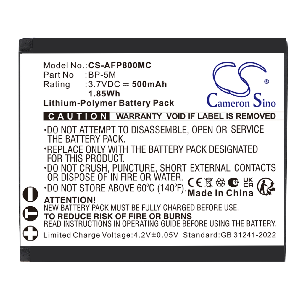 Batterij compatibel met Agfaphoto CS-AFP800MC