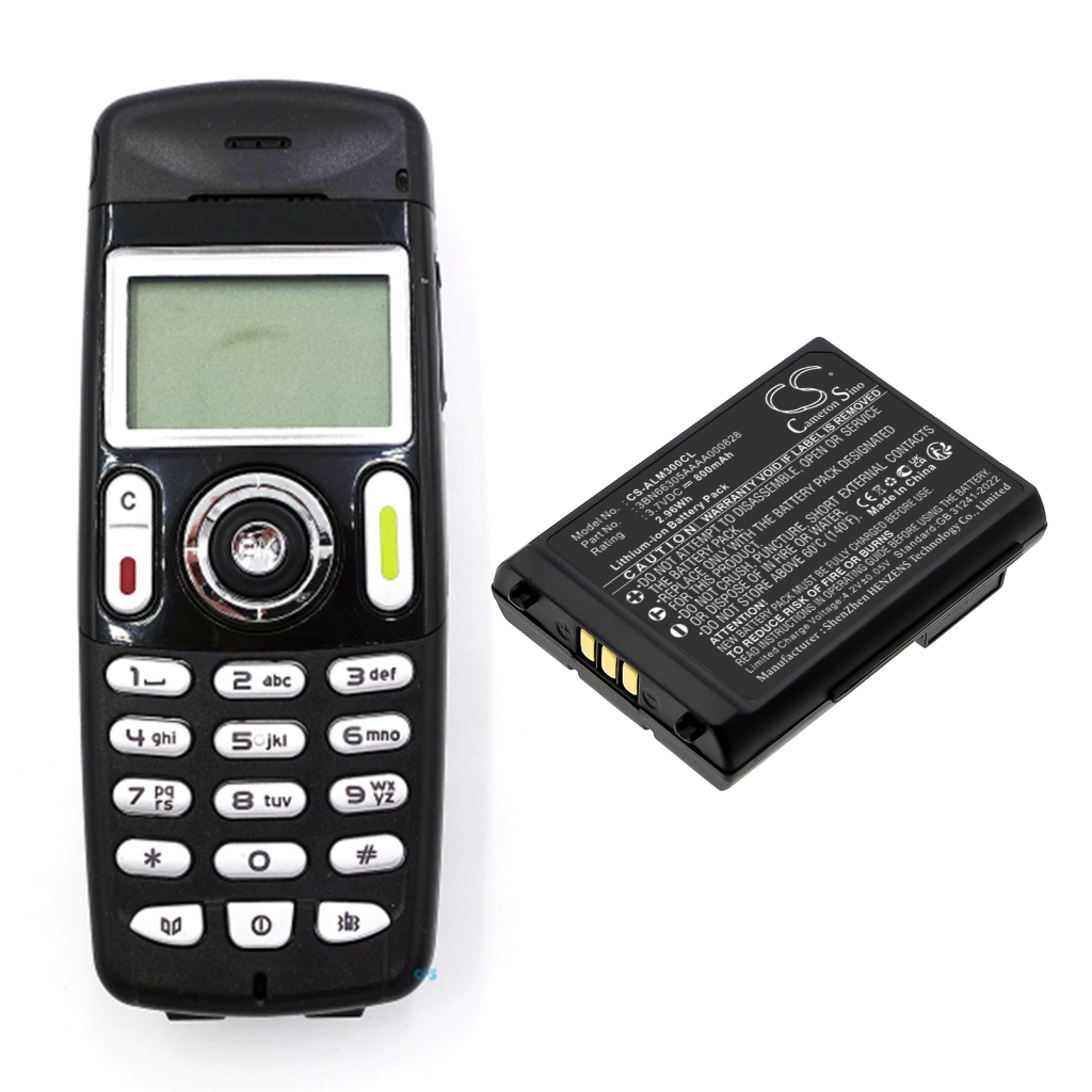 Octophon Draadloze telefoon batterij CS-ALM300CL