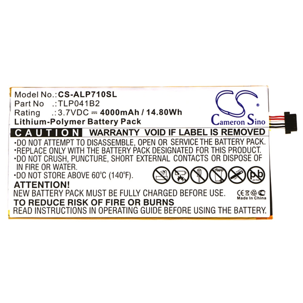 Batterij Vervangt TLP041B2