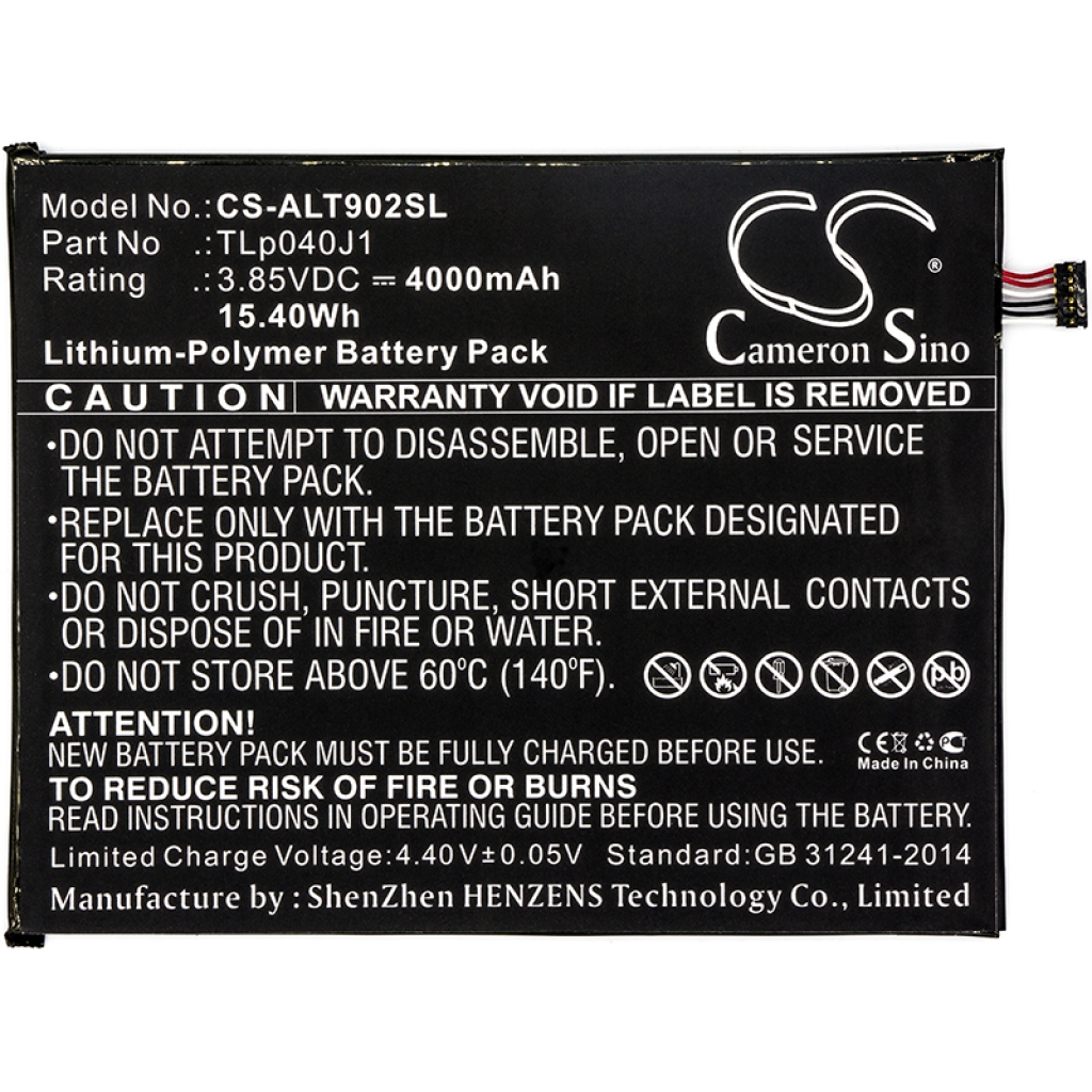 Batterijen Vervangt TLP040K7