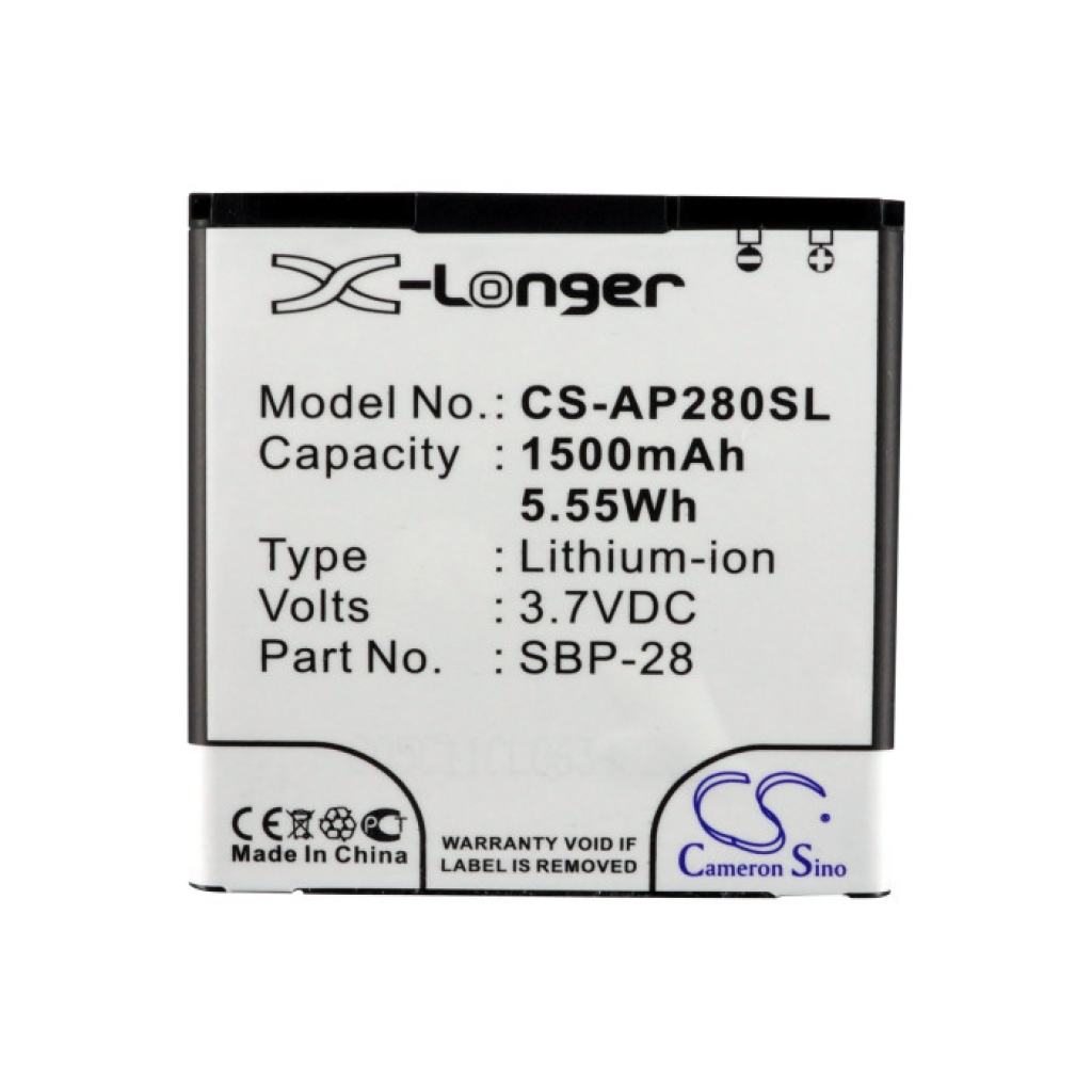 Batterie de téléphone portable Asus CS-AP280SL