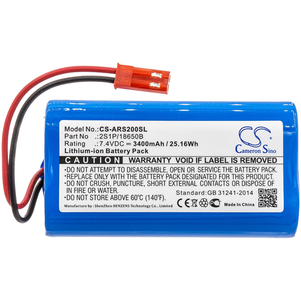 Batterijen Vervangt 2S1P/18650B