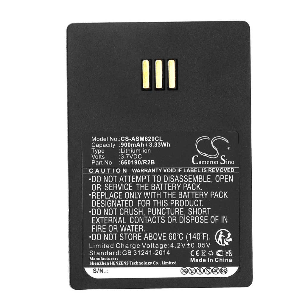 Draadloze telefoon batterij Ascom CS-ASM620CL