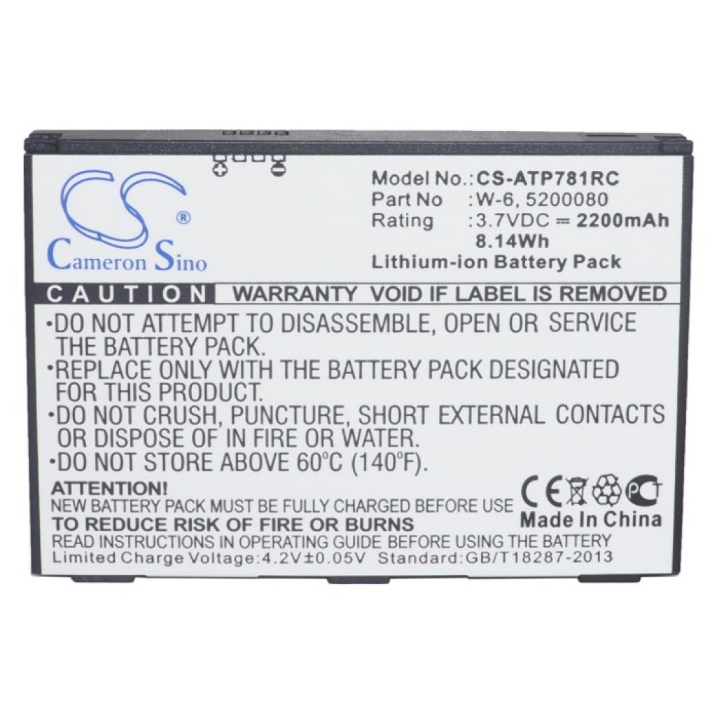 Remplacement de batterie compatible pour AT