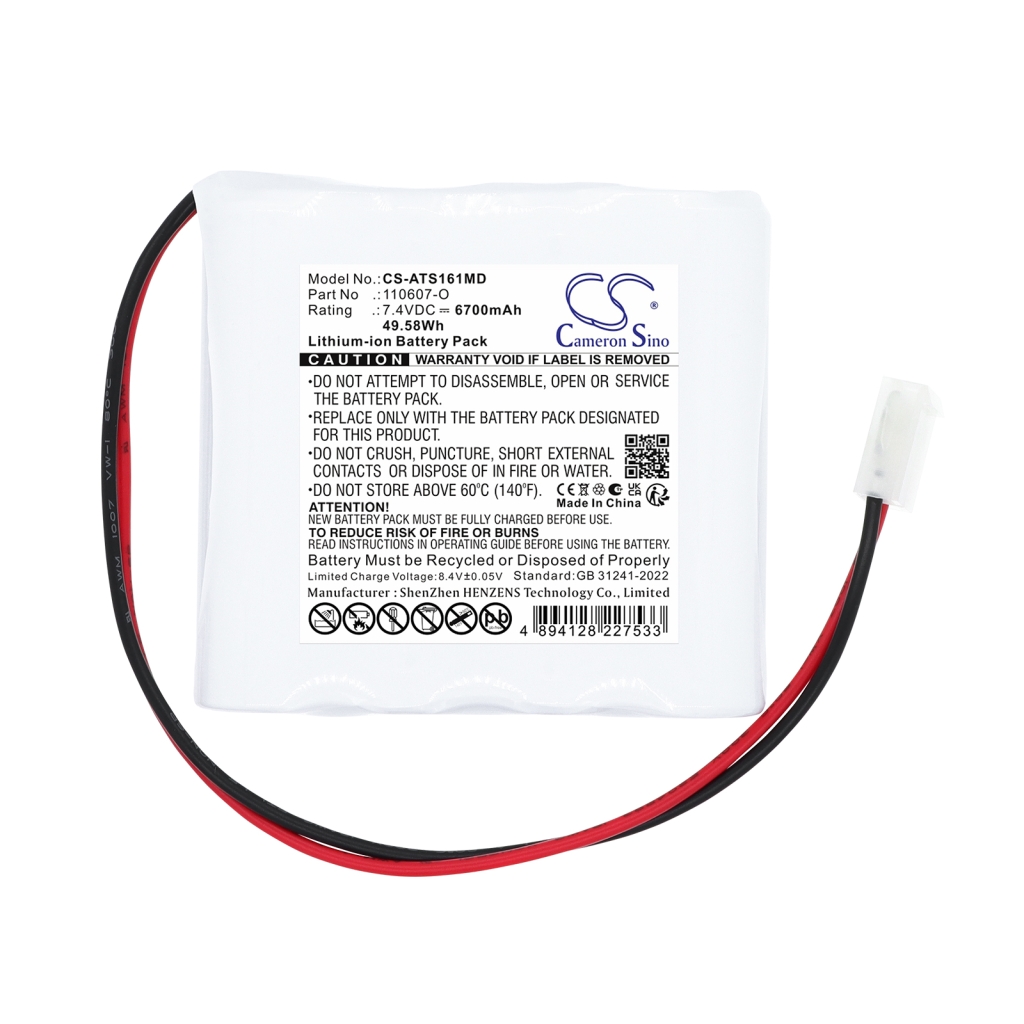 Batterij compatibel met Atmos CS-ATS161MD