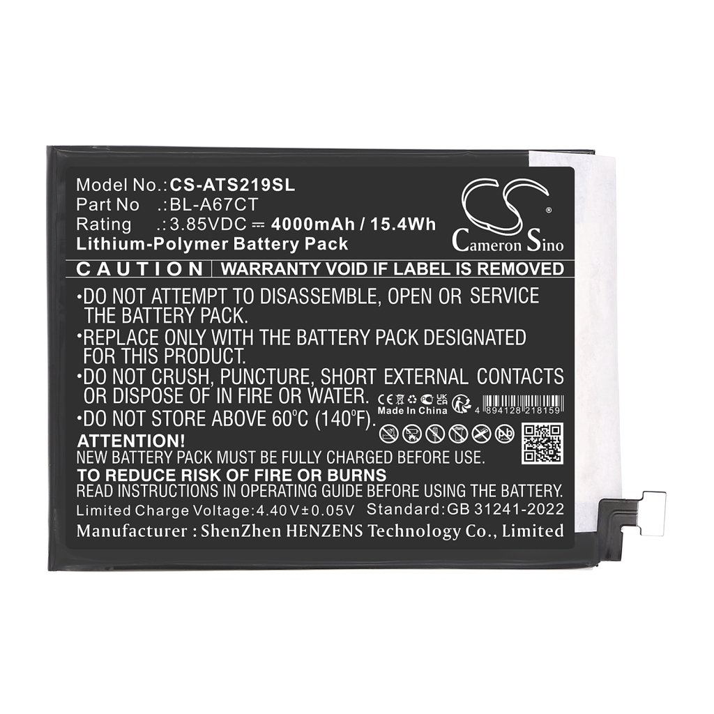 Remplacement de batterie compatible pour AT
