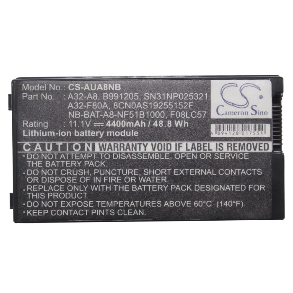 Notebook batterij Asus A8Jm