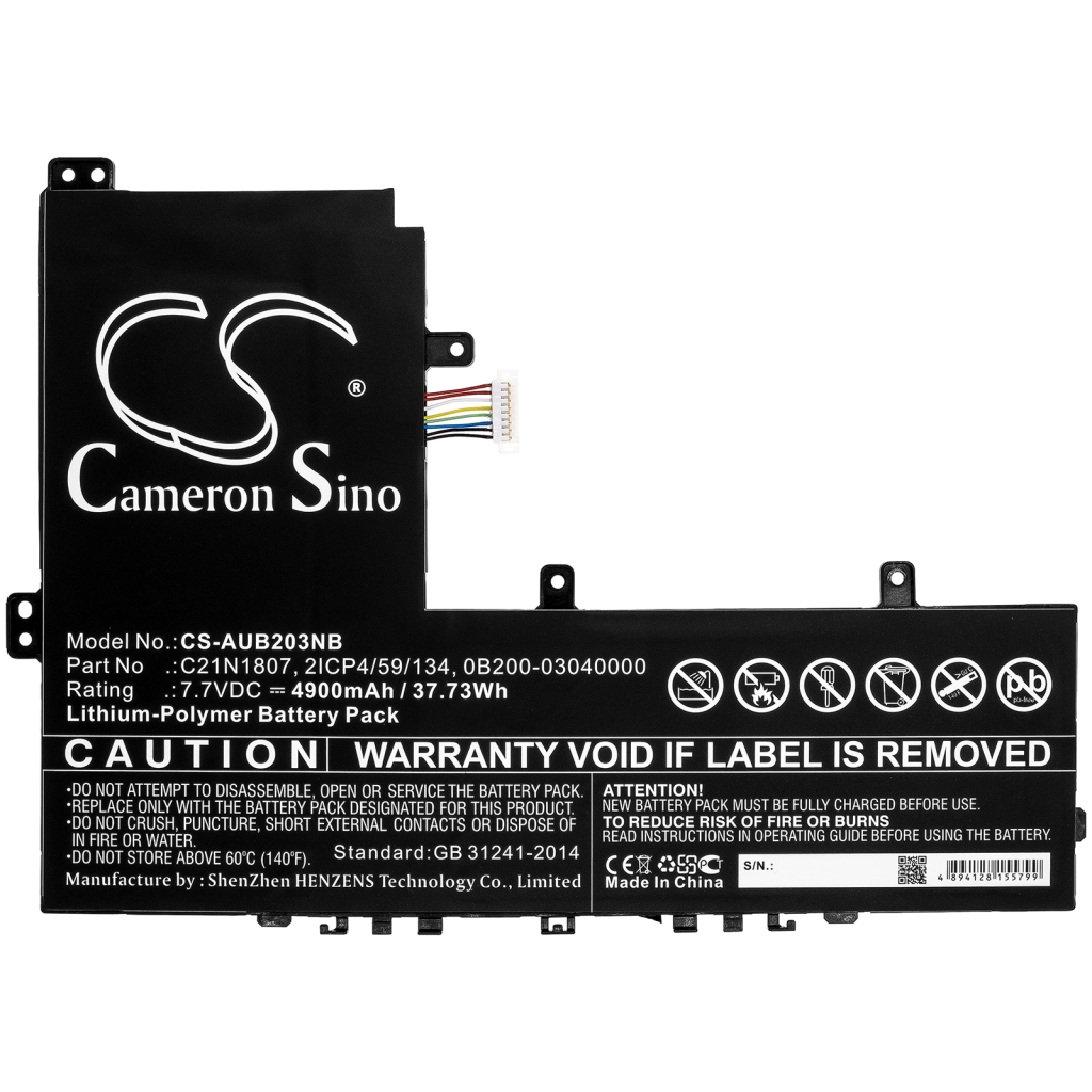 Notebook batterij Asus E203MAH-FD005T
