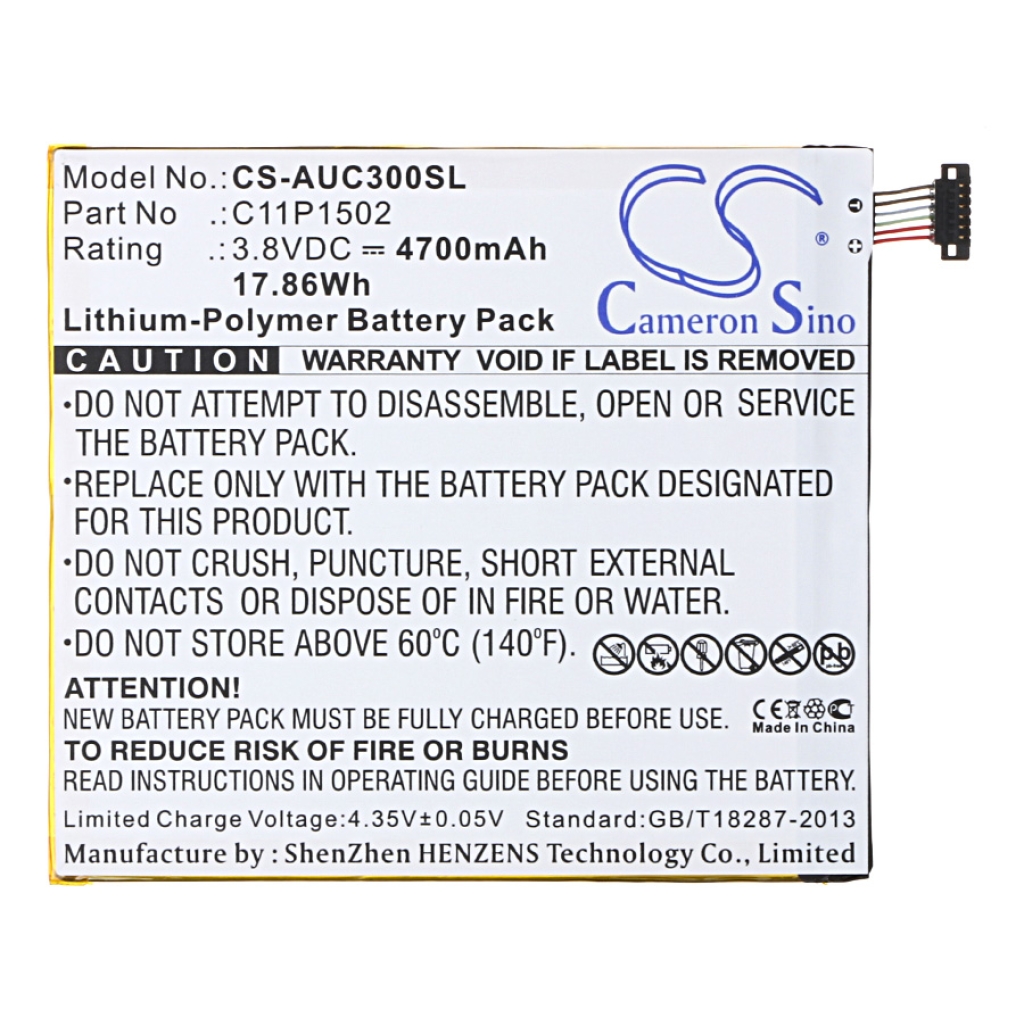 Batterij Vervangt C11P1502 ( 1ICP3/108/118 )