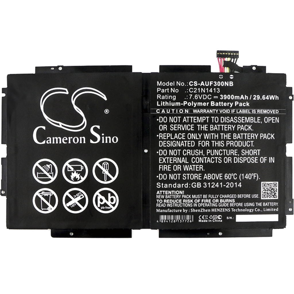 Batterij Vervangt C21N1413