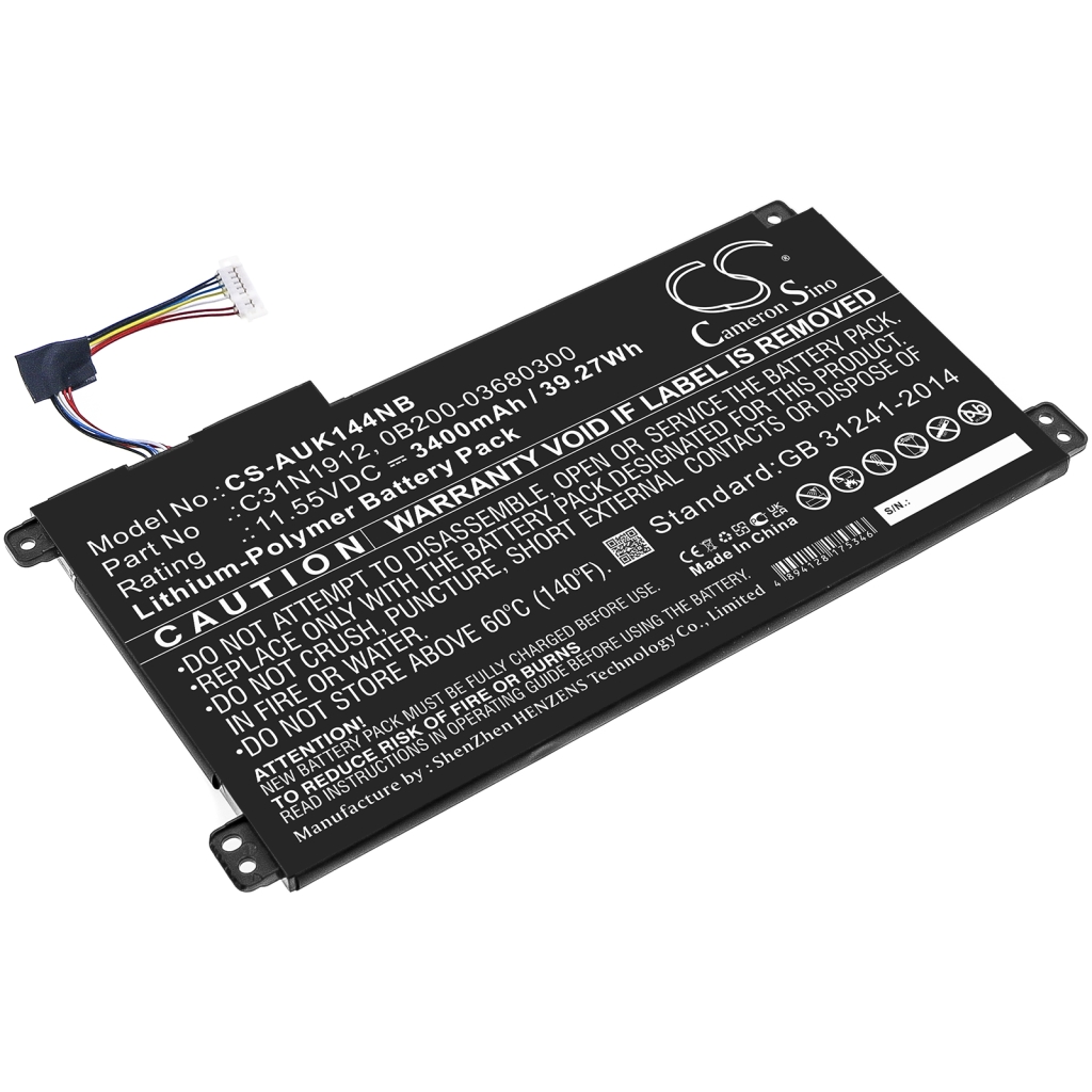 Batterij Vervangt C31N1912
