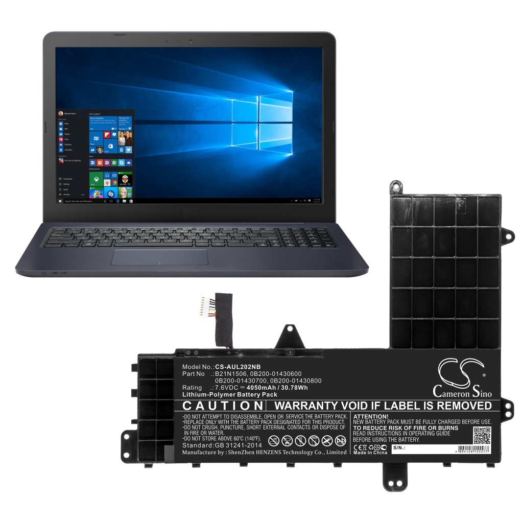 Notebook batterij Asus E502SA-XO013T