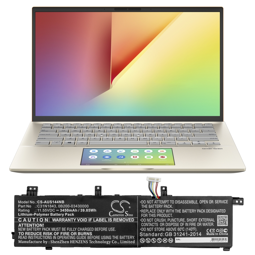Batterij Vervangt C31N1843