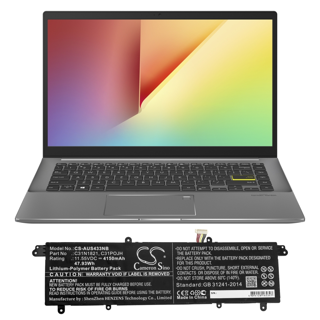 Notebook batterij Asus VivoBook S14 M433IA-EB005T