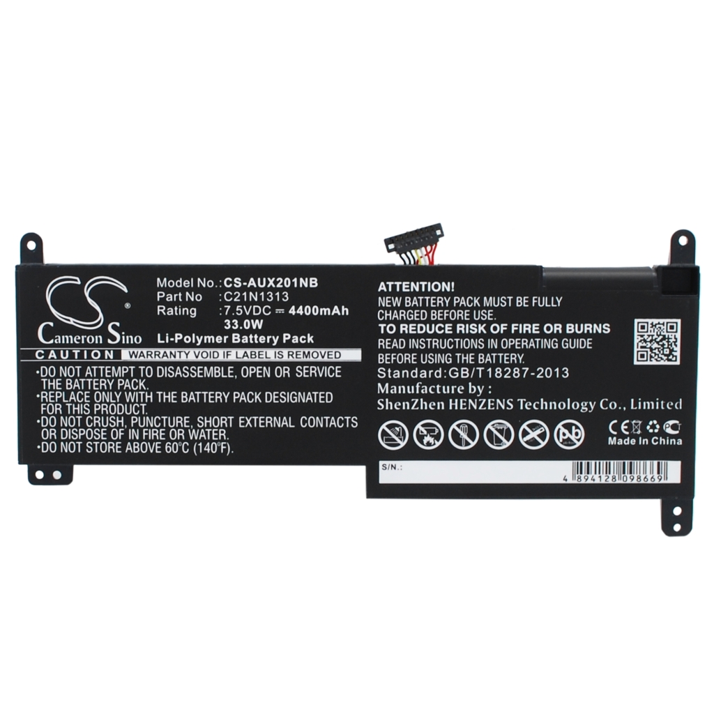 Batterij Vervangt C21N1313